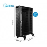 美的（Midea） 电油汀取暖器 家用电暖器 客厅加湿暖气片2200W大功率立体制热卧室油酊烘干衣物 HYW22NA 循环升温