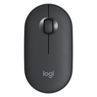 罗技（Logitech） 蓝牙无线鼠标鹅卵石轻薄型静音鼠标 石墨黑