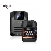 爱国者 aigo 执法记录仪DSJ-T5 1296P高清红外夜视红蓝爆闪11小时连续录像三