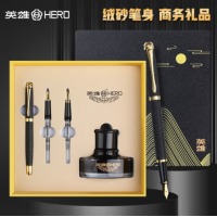 英雄（HERO）钢笔1520绒砂多彩细尖铱金钢笔/特细钢笔/美工笔三合一 男女款办公礼品教