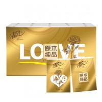 清风 APP手帕纸 原木金装4层6张*30包手帕纸*2提装