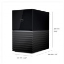 西部数据WDBFBE0200JBK移动硬盘 双盘 20TB 3.5英寸My Book/Duo