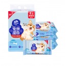 维达(Vinda) 湿巾 宠物湿巾80片*4包 带盖保湿装 RO纯水 安全无刺激 猫狗可用可擦泪痕