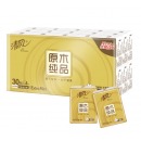 清风(APP)手帕纸 原木金装4层6张*30包纸手帕 4层厚韧 便携出行