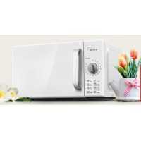 美的 Midea 微波炉 多功能家用厨房快捷加热简单易清洁转盘式20L 白色 M100