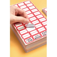 晨光(M&G) 9枚X10 自粘性 标签贴 标贴 红 YT-11 (单位: 张）