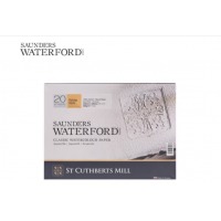 获多福 水彩本 300g棉浆水彩纸 中粗纹四面封胶棉桨水彩纸本 普白-23X31cm 中纹