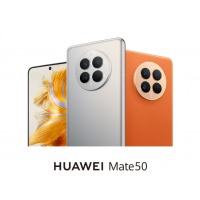 HUAWEI Mate 50 直屏旗舰 超光变XMAGE影像 北斗卫星消息 低电量应急模式 128GB冰霜银华为鸿蒙手机