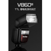 神牛（Godox） 闪光灯v860三代相机引闪器高速同步补光灯外拍灯反相机热靴灯 V860III标配 富士
