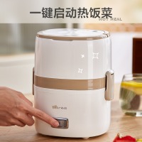 小熊（Bear）电热饭盒 加热饭盒可插电保温饭盒便携式上班族1.5L双层不锈钢内胆密封保鲜