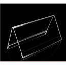 亚克力三角会议牌V型 15*21厘米A5，A4纸对折不用裁