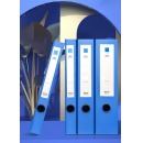 得力(deli)55mm加厚文件盒档案盒 A4财务及试卷收纳 票据收纳 27706 蓝色
