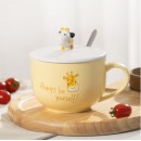 贝瑟斯创意情侣杯抖音网红款ins个性杯咖啡杯牛奶杯喝水杯 胖胖杯长颈鹿