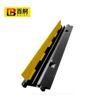 百舸 线槽减速带 橡胶线槽板过线槽护线压线板室外内电缆保护槽 PVC盖板小二槽