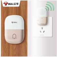 公牛(BULL)门铃 无源无线门铃开关无线远程家用门铃带音乐开关面板一拖一组合GWM03