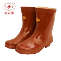 双安 25KV绝缘靴 电工防触电雨靴 耐磨防滑橡胶靴  43码