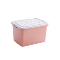 访客 收纳箱整理箱车载后备箱加厚塑料储物柜 粉色 110L/个