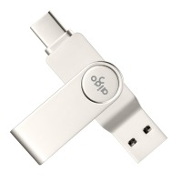 爱国者（aigo）128GB Type-C USB3.1 手机U盘 U356炫酷高速款 银