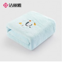 洁丽雅（Grace）浴巾A类加大加厚成人家用柔软吸水速干酒店大浴巾天 浅蓝色 90*170