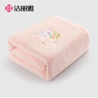 洁丽雅（Grace）浴巾A类加大加厚成人家用柔软吸水速干酒店大浴巾天 粉色 90*170c