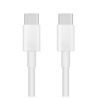 华为6A数据线 USB Type-C转USB Type-C 线长1m/高品质线芯/持久耐用 白色