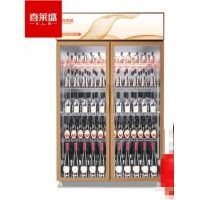 喜莱盛展示柜冷藏大容量商用陈列冷柜玻璃门 超市便利店冰箱啤酒饮料柜风冷直冷 XLS-ML8