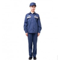 燕舞 JZYNW2019JX7003 工作服 夏秋套装工作服 女款生产检修工作服 蓝色（可定制）