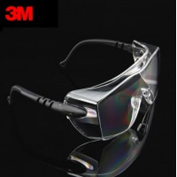 3M 护目镜12308 防飞溅刮擦加强型防护眼镜可佩戴近视镜 工厂装修喷涂户外眼罩