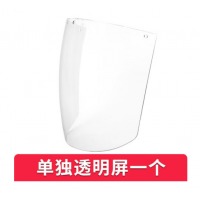 高透明防护面罩 冬季 炒菜面罩防油溅透明女款防护全脸部油烟做饭 单独透明1张