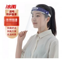冰禹 BYly-144 透明防护面罩脸防护面屏 防油溅防油烟隔离面罩 防护防雨防飞沫飞溅一