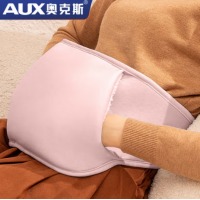 奥克斯（AUX）热水袋暖手宝暖水袋暖宝宝充电 电暖宝暖手袋暖腰带 暖腹暖腰 粉色