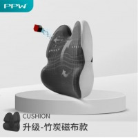 PPW 腰靠抱枕靠垫办公室腰枕腰椎呵护靠枕记忆棉座椅靠背垫腰垫沙发靠垫汽车靠腰 磁布款