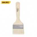 得力（deli）得力(deli) 羊毛刷3寸油漆刷子软毛清洁墙漆刷墙工具