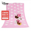 迪士尼（Disney）毛巾纯棉割绒柔软毛圈 唐老鸭粉嫩婴儿童浴巾 粉色 60*120cm