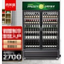 喜莱盛展示柜冷藏大容量商用陈列冷柜玻璃门 超市便利店啤酒饮料柜风冷循环制冷XLS-G680F