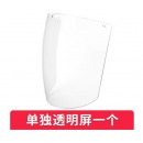 高透明防护面罩 冬季 炒菜面罩防油溅透明女款防护全脸部油烟做饭 单独透明1张