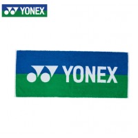 YONEX尤尼克斯运动毛巾柔软吸汗浴巾棉质AC1213CR蓝绿40*100CM