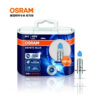欧司朗(OSRAM) 汽车灯泡 大灯近光灯远光灯卤素灯 亮白蓝H1 【增亮30%，色温40