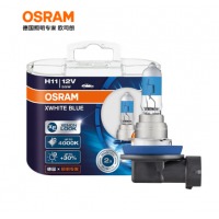 欧司朗（OSRAM）汽车大灯远近光卤素灯 亮白蓝H11【增亮30% 色温4000K】12V