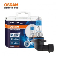 欧司朗（OSRAM）汽车大灯远近光灯卤素灯亮白蓝HB4(9006)【4000K增亮30% 