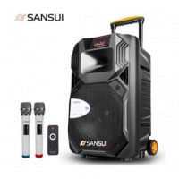 山水（SANSUI）SS1-12 蓝牙拉杆音箱 户外便携式音响 大功率带无线麦克风