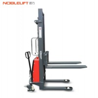 诺力NOBLELIFT电动叉车1吨升高3米半电动堆高车托盘堆垛车液压升降叉车物流装卸铲车仓库货架叉车 SPN1030C