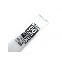 得力（deli）塑料直尺 50cm 6250