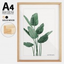FOOJO富居 A4实木相框营业执照框 摆挂两用北欧风装饰画 墙面装饰挂墙 结婚照宝宝照 证书框 原木色