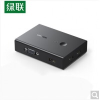 绿联 CM572 KVM切换器 二进一出 VGA切换器