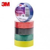 3M 电工绝缘胶带防潮耐酸碱 电气装修阻燃 多色混装18mm*10m*5卷
