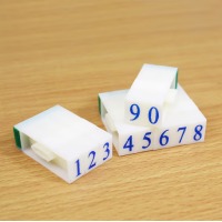 亚信 数字印章可调年月日期章0到9自由组合活字号码印数字神器编号字母印章单个超市价格印章符
