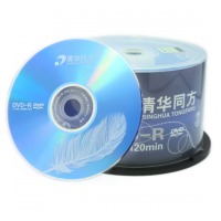 清华同方 光盘 刻录碟片 办公耗材 丝羽DVD-R(50片装)A级 不可擦写 丝羽DVD-