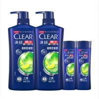清扬（Clear）男士去屑洗发水清爽控油型720g+100g赠720g+100g