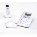 得力2.4G数字无绳电话机791高通话效果座机 商务办公使用 1子机 776（黑/白）